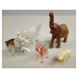 Five Elephant Statuette Collection
