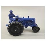 1950s Auburn Rubber Co. Blue Farm Tractor