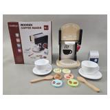 Medoga Wooden Coffee Maker Pretend Play Set