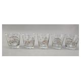 Vintage Expo 67 Provincial Souvenir Glass Set (5