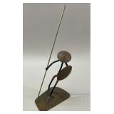 Mid-Century Brutalist Metal Warrior Sculpture