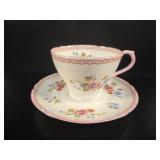 Shelley Fine Bone China Teacup and Saucer