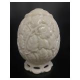 Antique Opaline Art Nouveau Glass Lamp Base