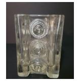 Mid-century glass vase Danish design by Lars