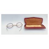 Antique Gold-Toned Round Spectacles