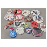 Vintage Button & Pinback Collection (20+ Pcs)