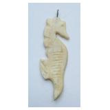 Carved Ivory Seahorse Pendant