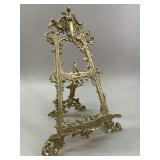 Rococo-Style Ornate Brass Tabletop Easel Display