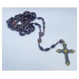 Ornate Gemmed Crucifix Rosary