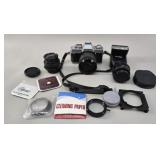 Vintage Minolta XG-1 Film Camera & Lens Bundle