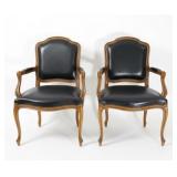 Pair of Louis XV Style French Bergï¿½re Armchairs