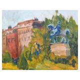 Impressionist Paris Henri IV at Pont Neuf Oil