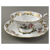 Royal Chelsea 'Moss Rose' Bone China Teacup &