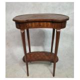 Antique Louis XV Kidney-Shaped Parquetry Sidetable