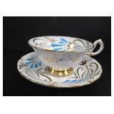 Royal Chelsea Blue Bird Teacup & Saucer