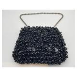 Beaded Evening Purse with intricate chain, vintage