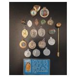 Catholic Devotional Medals & Pins Collection