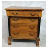 Empire Style Mahogany Commode Sidetable
