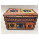 Indian Mughal-Style Carved Wood & Fabric Jewelry