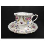 Queen Anne Bone China Teacup & Saucer