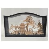 MCM Chinese Cork Carving Landscape Diorama