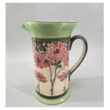 Royal Doulton Art Nouveau Floral Pitcher vtg