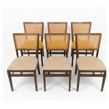 MCM 6 Stakmore Cane Back Folding Dining Chairs