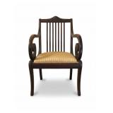 American Empire Mahogany Armchair