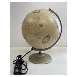 Vintage Nova Rico Italy Lighted Terrestrial Globe
