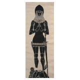 Sir Robert de Bures Handscreen on Hessian