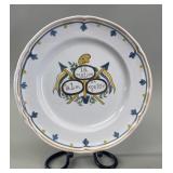 Signed French Revolutionary Faience Hand Painted