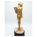 Le Faguays Style Art Deco Nude Female Sculpture