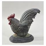 Cast Iron Rooster Doorstop vtg