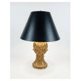 Art Deco Reliance Triple Elephant Head Table Lamp
