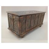 Syroco Brutalist Verdigris Bronzed Jewelry Box