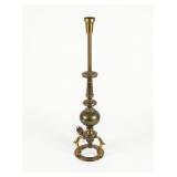Large Neoclassical Style Solid Brass Lamp