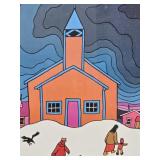 Ted Harrison 'Church in the North' Art Print