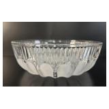 Frosted Petal Glass Bowl vtg