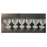 Set of 6 Westmoreland Panel & Star Glass Egg Cups