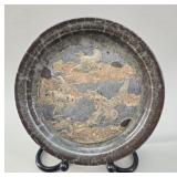 Signed Lacoste Saucier Studio Pottery Swallows