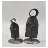 1970's Wrought Iron Brutalist Nun Figures