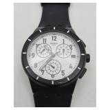 Swatch Swiss Chronograph - Black Plastic & S