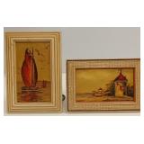 Pair of R. Lapierre Nautical Oil Paintings