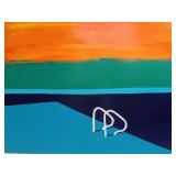 Hebert, Piscine Municipale (Public Pool), Signed