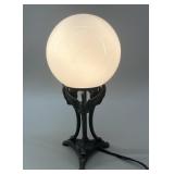 Art Nouveau Style Winged Figural Globe Lamp