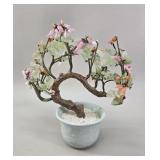 Chinese Jade & Quartz Bonsai Tree