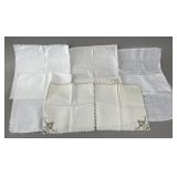 Hand-embroidered antique table napkins - 9