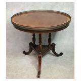 George III Mahogany Inlaid Round Gallery Table