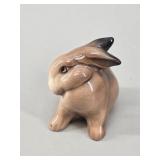 Goebel Brown Glazed Rabbit Figurine vtg