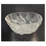 MCM Hoya Brutalist 'Ice' Textured Art Glass Bowl